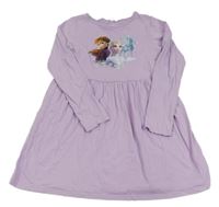 Lila bavlněné šaty s Frozen H&M
