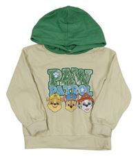 Smetnaovo-zelená mikina s Tlapkovou patrolou H&M