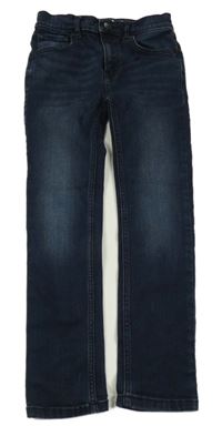 Tmavomodré straght fit rifle Tu