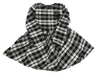 Černo-bílé kostkované šaty 