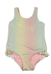 Barevné třpytivé jednodílné plavky H&M