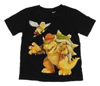 Černé tričko s potiskem H&M