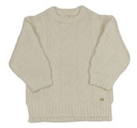 Bílý vzorovaný svetr River Island