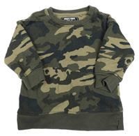 Khaki-černá army mikina Next