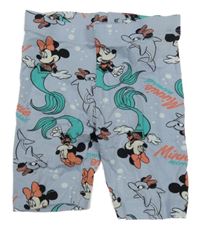Světlemodré elastické kraťasy s Minnie Disney