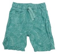 Zelené kraťasy s listy a květy H&M