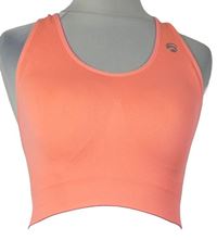 Dámský neonově růžový sportovní crop top 