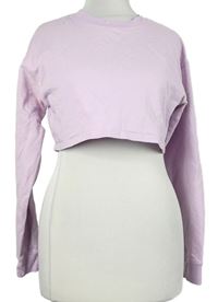 Dámská růžová crop mikina Bershka 