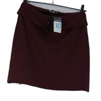 Nové - Dámská vínová sukně s páskem Primark 