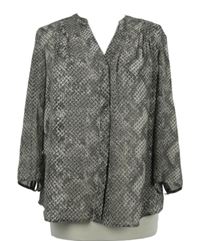 Dámská béžová vzorovaná šifonová halenka S. Oliver 