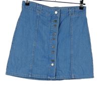 Dámská světlemodrá riflová propínací sukně River Island 