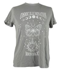 Dámské šedé tričko s potiskem FB Sister 