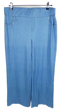 Dámské světlemodré culottes kalhoty 