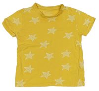 Žluté tričko s hvězdami Primark