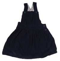 Tmavomodré laclové manšestrové šaty Jojo Maman Bébé