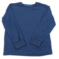 Tmavomodré melírované triko Matalan