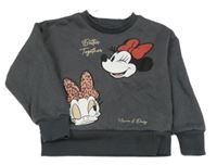 Tmavošedá mikina s Minnie PRIMARK