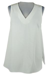 Dámská bílá šifonová halenka s kamínky 