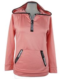 Dámská lososová sportovní mikina s kapucí Bland Date