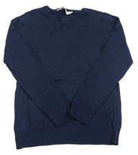 Tmavomodrý svetr H&M