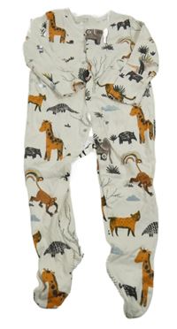 Bílý overal se zvířátky George