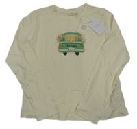 Nové -Smetanové triko s autem Sfera