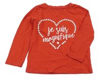 Červené triko s nápisem Next