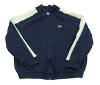 Tmavomodro-bílá propínací mikina Lacoste