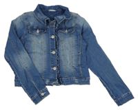 Modrá riflová bunda s volánkem Name it