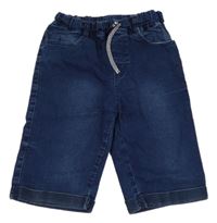 Tmavomodré riflové kraťasy 