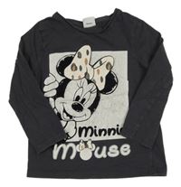 Antracitové triko s Minnie Disney