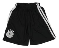 Černo-bílé sportovní fotbalové kraťasy Deutscher Adidas