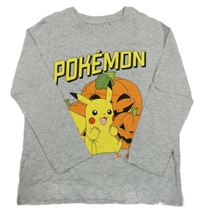 Šedé triko s dýněmi - Pokémon