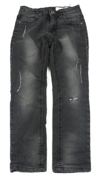 Šedé slim fit rifle s prošoupáním Pepperts