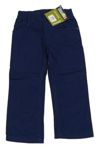 Nové - Tmavomodré plátěné kalhoty zn. Lupilu 