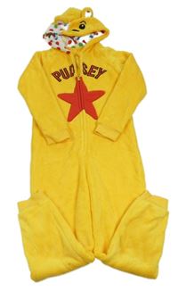 Žlutá chlupatá kombinéza s kapucí - Pudsey George