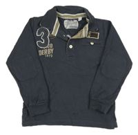 Tmavošedé polo triko s číslem Miniconf