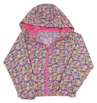 Barevná vzorovaná šusťáková bunda s kapucí Dunnes