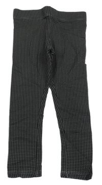 Černo-šedé vzorované legíny H&M