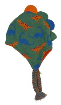Zelená čepice s dinosaury Mothercare vel. 1-3 roky 