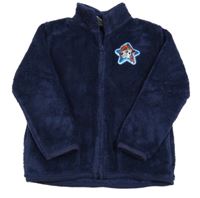 Tmavomodrá chlupatá propínací mikina s PAw Patrol Nickelodeon