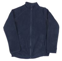 Tmavomodrá fleecová propínací mikina St. Bernard