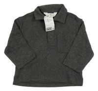 Nové - Šedý svetr s límečkem H&M