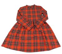 Červeno-barevné kostkované šaty Shein