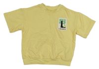 Žlutá tepláková vesta s potiskem H&M