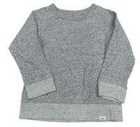 Šedá melírovaná mikina s kapsou GAP