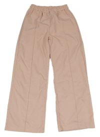 Světlerůžové lehké kalhoty s puky Shein