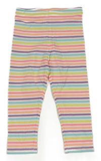 Bílé legíny s barevnými proužky Matalan