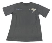 Šedé tričko s nápisem Zara