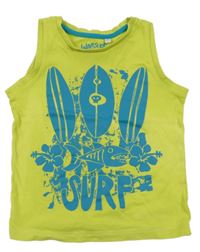 Limetkové tílko se surfy C&A